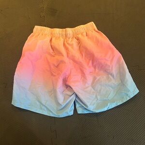 Gradient Pink and Blue swim shorts